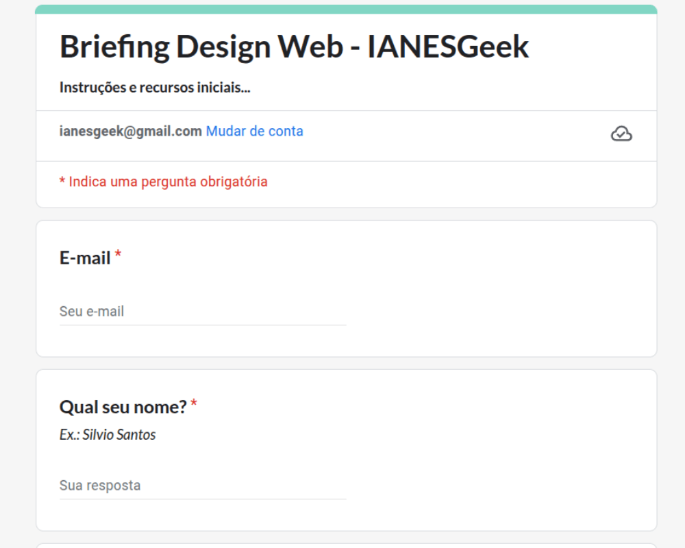 Briefing: A importância de um bom planejamento para seu site. (IANESGeek)